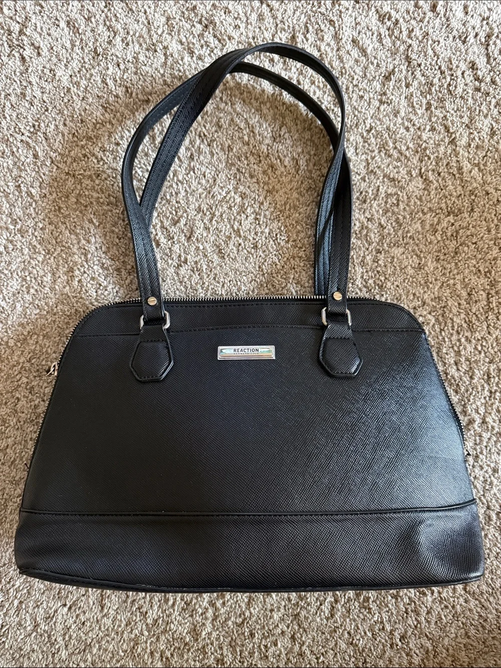 Kenneth Cole Reaction Black Textured Tote
